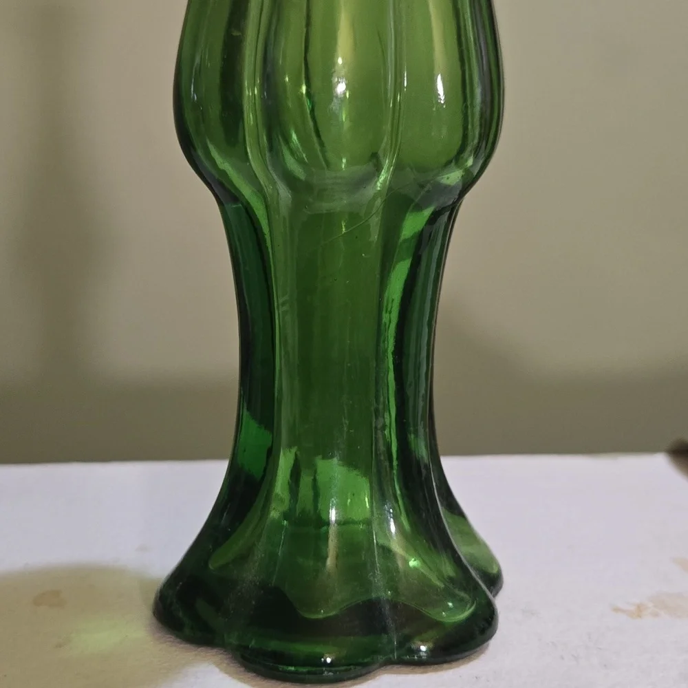 Vintage Avon Green Glass Bottle with Cork